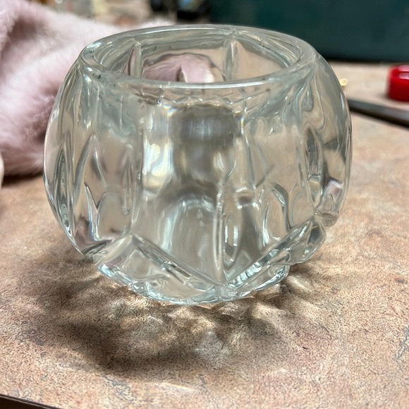 Vintage Clear Glass Tea Light Candle Votive - Picture 1 of 6